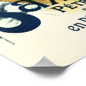 SAXOLEINE ÖLLAMP Altes französisches Plakat Werbun (Ecke)