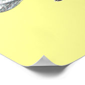 Saxon Shield Red White Bar Poster (Ecke)