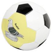 Saxon Shield Taube Cartoon Fußball (Dreiviertel)