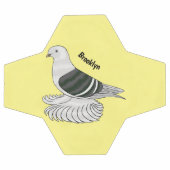 Saxon Shield Taube Cartoon Fußball (Flach)