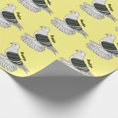 Saxon Shield Taube Cartoon Geschenkpapier (Ecke)