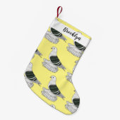 Saxon Shield Taube Cartoon Kleiner Weihnachtsstrumpf (Vorderansicht (hängend))