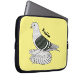 Saxon Shield Taube Cartoon Laptopschutzhülle (Vorne Rechts)