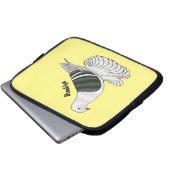 Saxon Shield Taube Cartoon Laptopschutzhülle (Vorne Knopf)