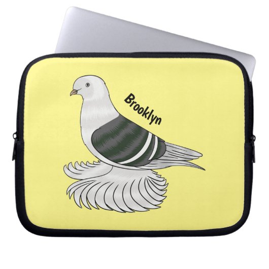 Saxon Shield Taube Cartoon Laptopschutzhülle (Vorderseite)