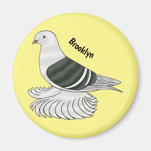 Saxon Shield Taube Cartoon Magnet