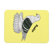 Saxon Shield Taube Cartoon Magnet (Horizontal)
