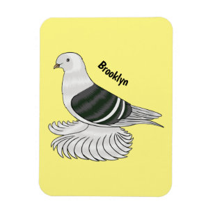 Saxon Shield Taube Cartoon Magnet