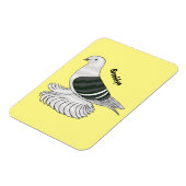 Saxon Shield Taube Cartoon Magnet (Linke Seite)