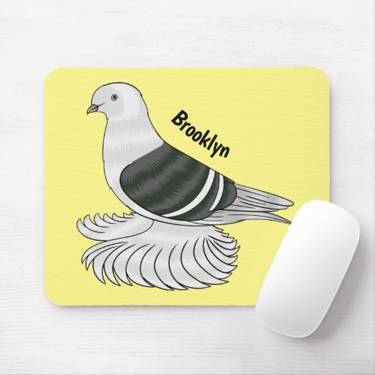 Saxon Shield Taube Cartoon Mousepad (Mit Mouse)