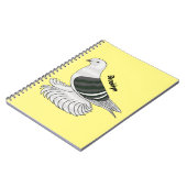 Saxon Shield Taube Cartoon Notizblock (Linke Seite)