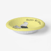 Saxon Shield Taube Cartoon Pappteller (Gewinkelt)