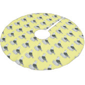 Saxon Shield Taube Cartoon Polyester Weihnachtsbaumdecke (Schrägansicht)