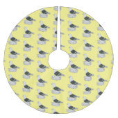 Saxon Shield Taube Cartoon Polyester Weihnachtsbaumdecke (Vorderseite)