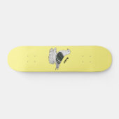 Saxon Shield Taube Cartoon Skateboard (Horizontal)