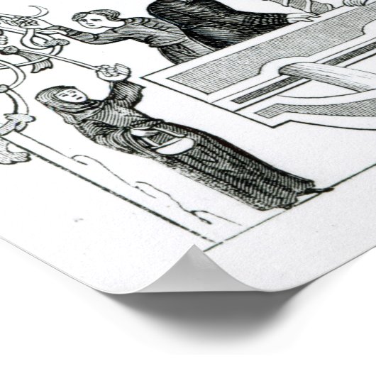 Saxon Ship Poster (Ecke)