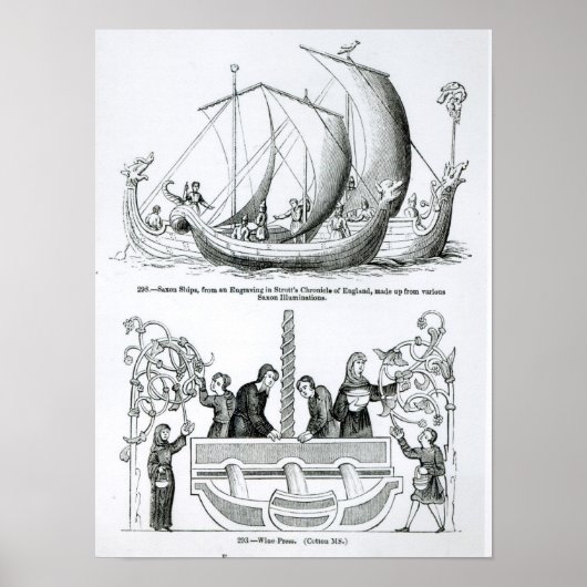 Saxon Ship Poster (Vorne)