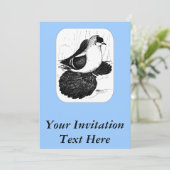 Saxon Swallow Taube 1978 Einladung (Stehend Vorderseite)