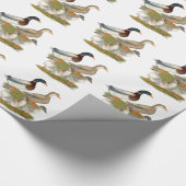 Saxony Duck Family Geschenkpapier (Ecke)