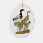 Saxony Duck Family Keramik Ornament (Rechts)
