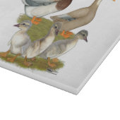 Saxony Duck Family Schneidebrett (Ecke)