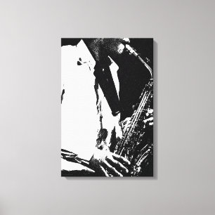 Saxophon 16x24 (40x60cm) Waccn Leinwanddruck