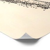 Saxophon 1949 Patent Art Old Peper Poster (Ecke)