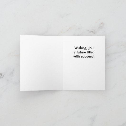 Saxophon 2022 Abschluss Card Dankeskarte (Innenseite)