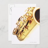 Saxophon 2 postkarte (Vorne/Hinten)