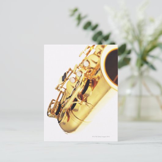 Saxophon 2 postkarte (Stehend Vorderseite)