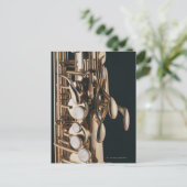 Saxophon 5 postkarte (Stehend Vorderseite)