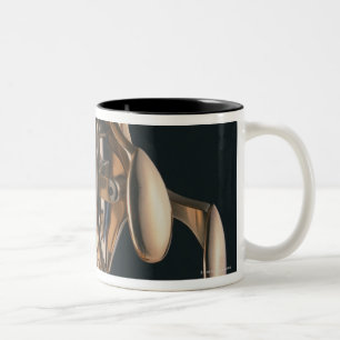 Saxophon 5 zweifarbige tasse
