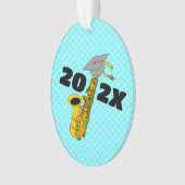 Saxophon-Abschluss Ornament (Vorderseite)