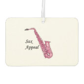 Saxophon Air Freshener Autolufterfrischer (Rückseite)