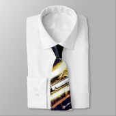 Saxophon an der Mauer Krawatte (Gebunden)