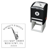 Saxophon Band Lehrer Permastempel (Beispiel)