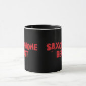 Saxophon Bestie Tasse (Zentrum)