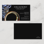 Saxophon-Big Band-Profil-Visitenkarte Visitenkarte (Vorne/Hinten)