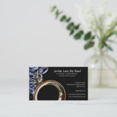 Saxophon-Big Band-Profil-Visitenkarte Visitenkarte (Stehend Vorderseite)