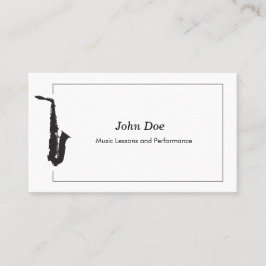 Saxophon Business Card Visitenkarte