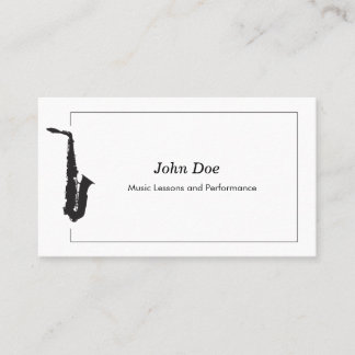 Saxophon Business Card Visitenkarte