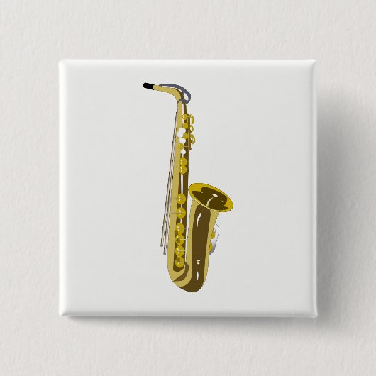 Saxophon Button (Vorderseite)