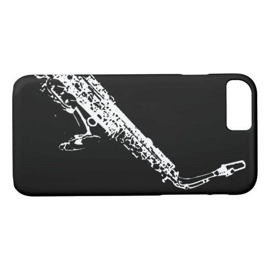 Saxophon Case-Mate iPhone Hülle (Rückseite (Horizontal))