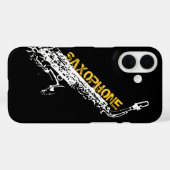 Saxophon Case-Mate iPhone Hülle (Rückseite (Horizontal))