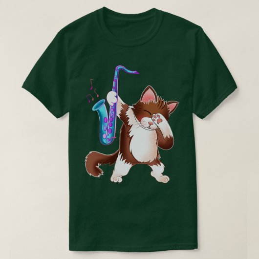 Saxophon Cat T-Shirt (Design vorne)