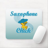Saxophon Chick #3 Mousepad (Mit Mouse)