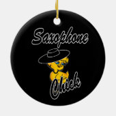 Saxophon Chick #4 Keramikornament (Hinten)
