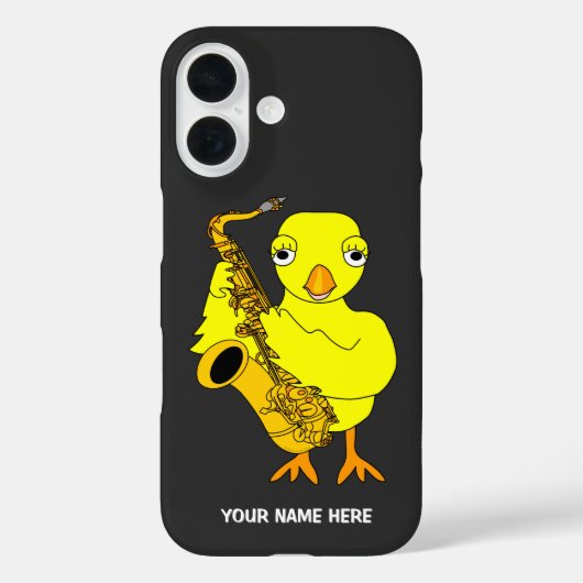 Saxophon Chick Abschluss Case-Mate iPhone Hülle (Rückseite)