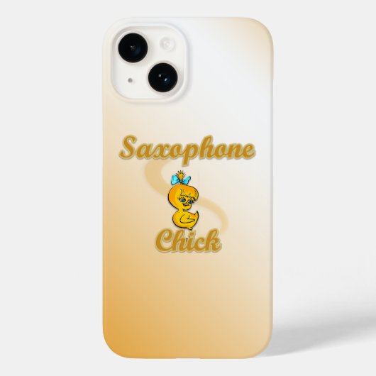 Saxophon Chick Case-Mate iPhone Hülle (Rückseite)