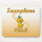Saxophon Chick Mousepad (Vorne)